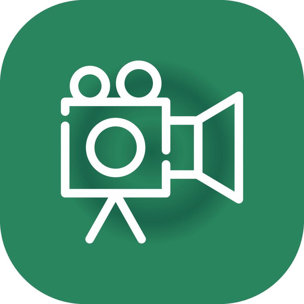 Video Camera Creative Icon Design vector