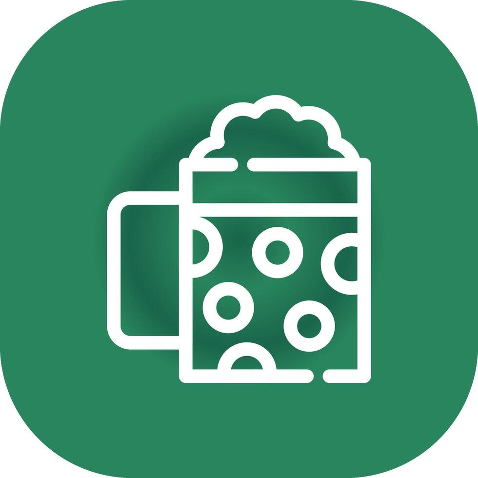 Pint Of Beer Creative Icon Design vector