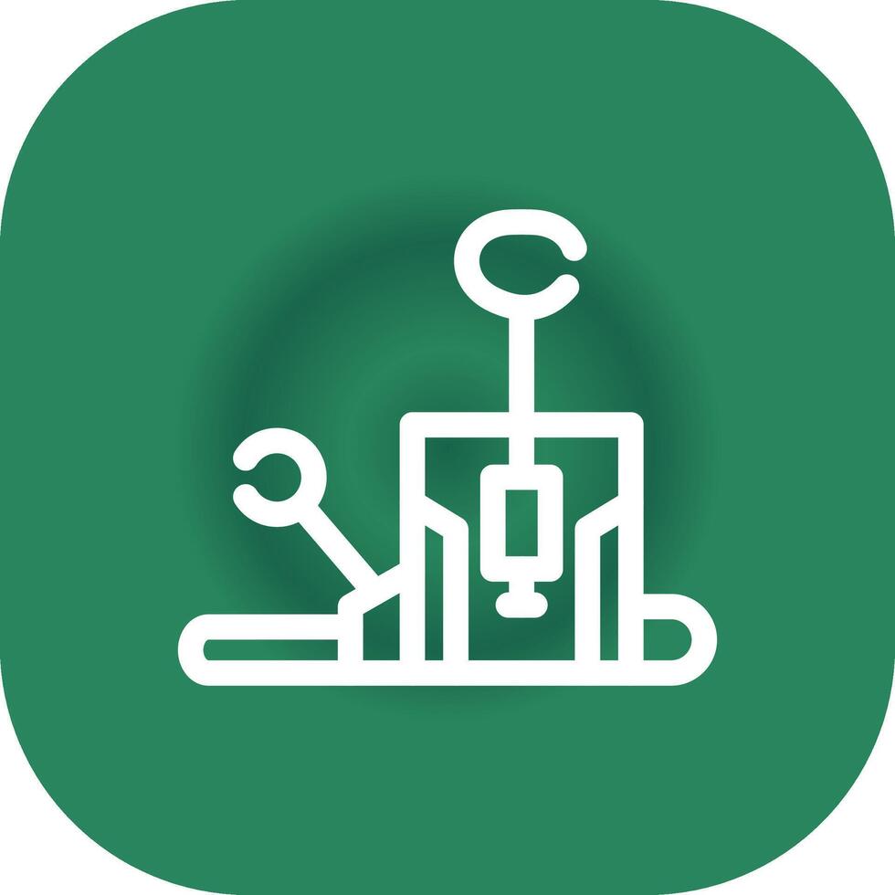 Pilates Chair Creative Icon Design vector