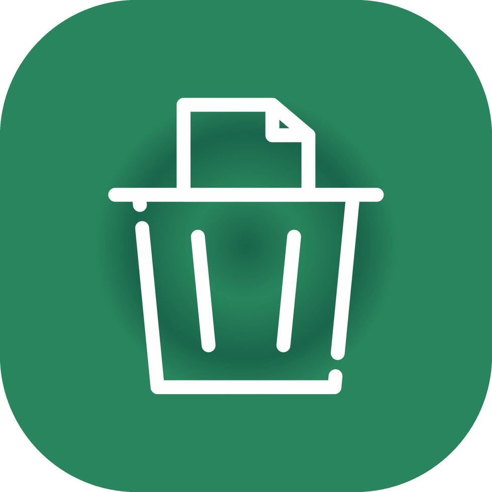 Paper Bin Creative Icon Design vector