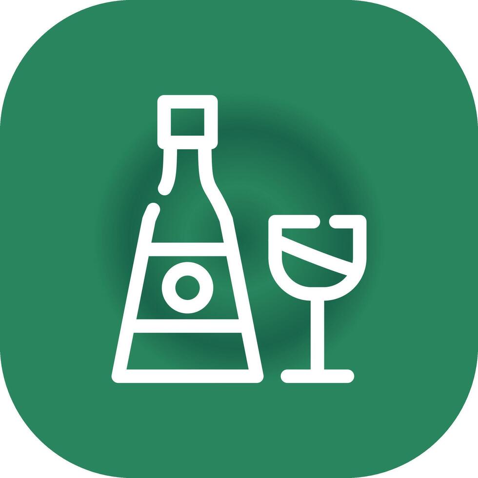 Champagne Creative Icon Design vector