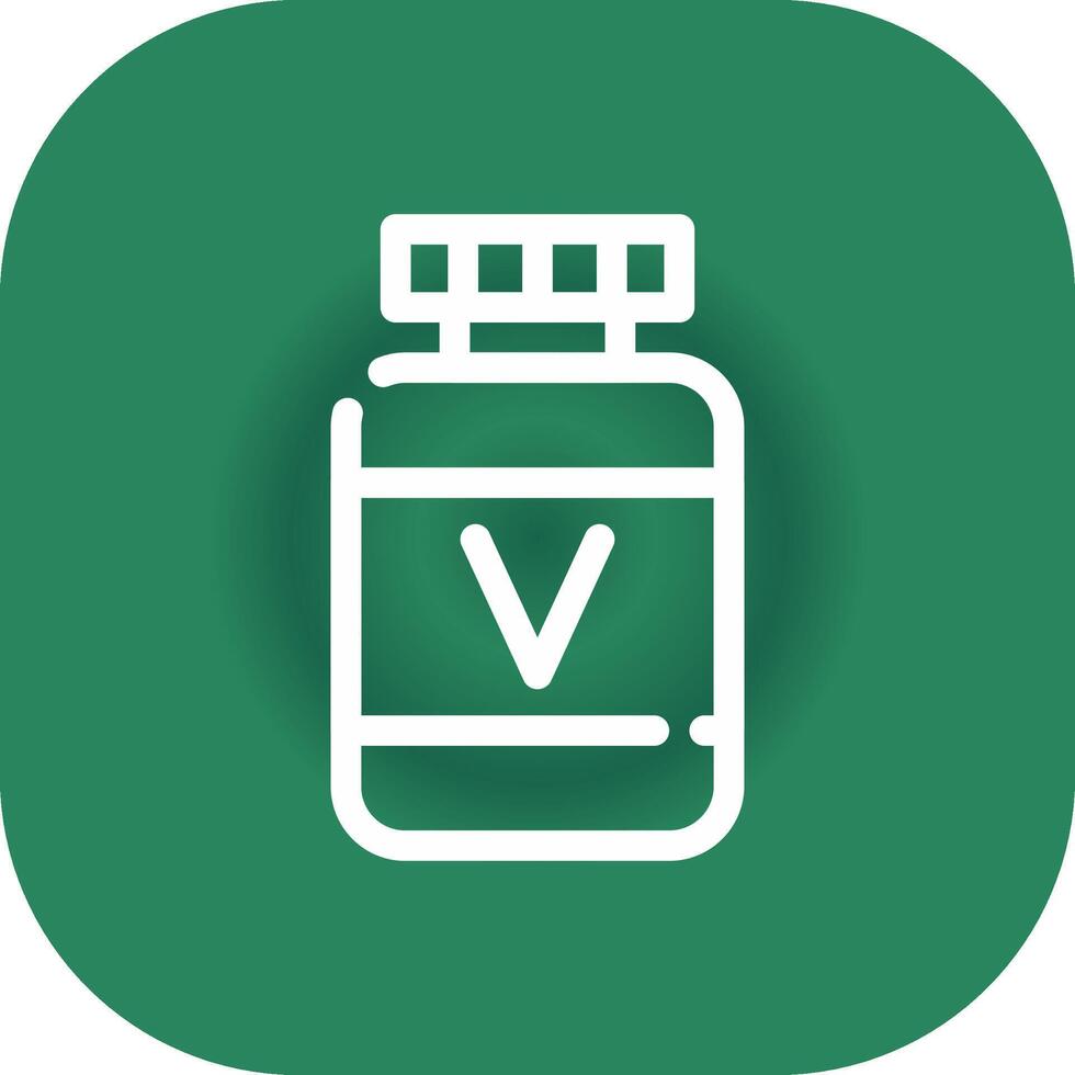 diseño de icono creativo de vitamina vector