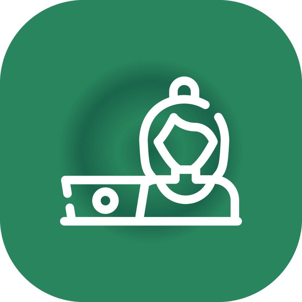 Hard At Work Creative Icon Design vector