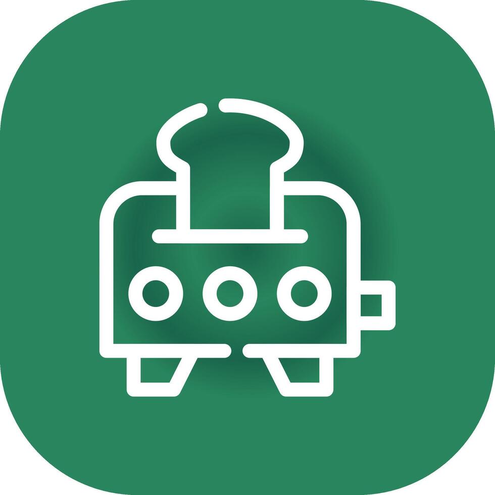 Toaster Creative Icon Design vector