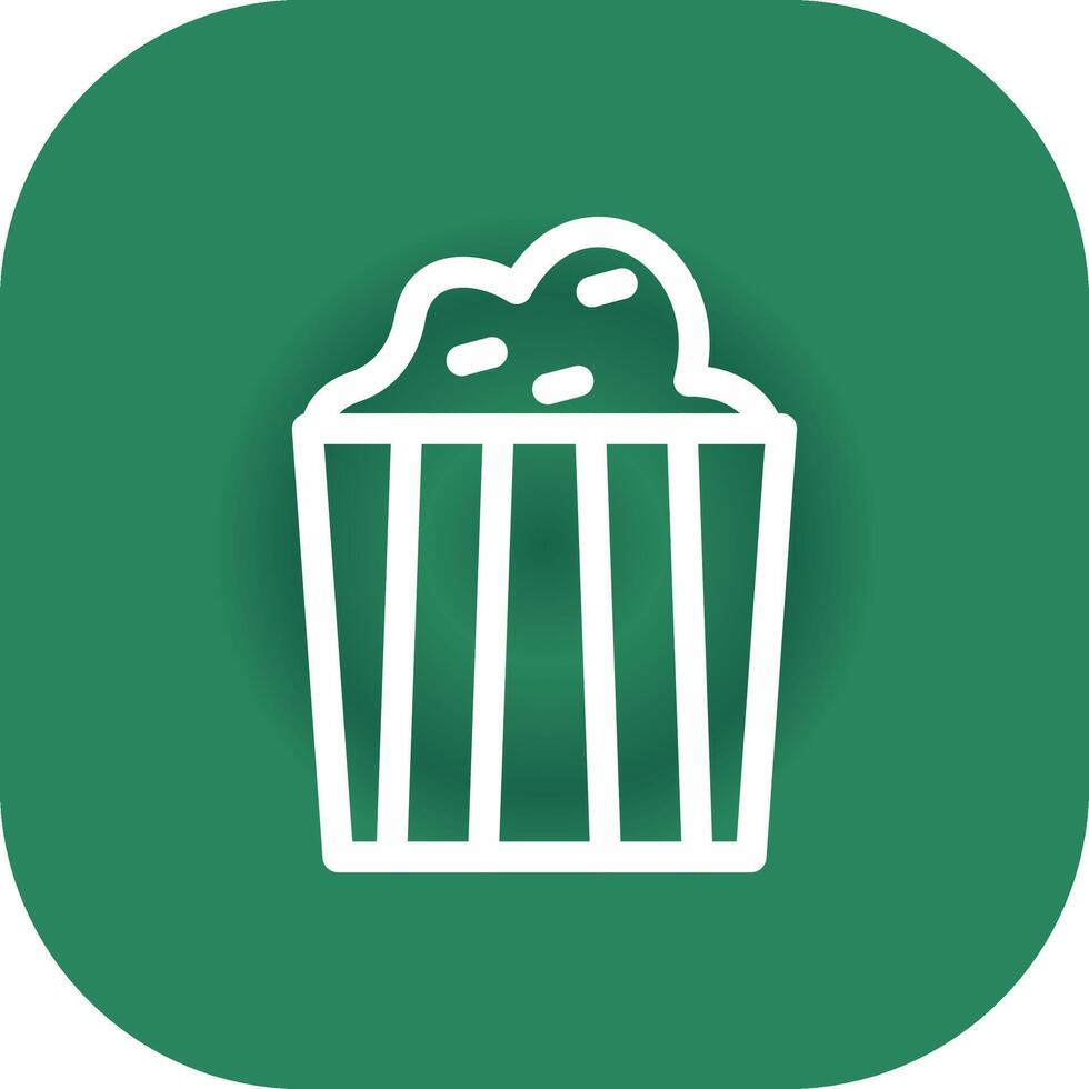 Popcorn Creative Icon Design vector