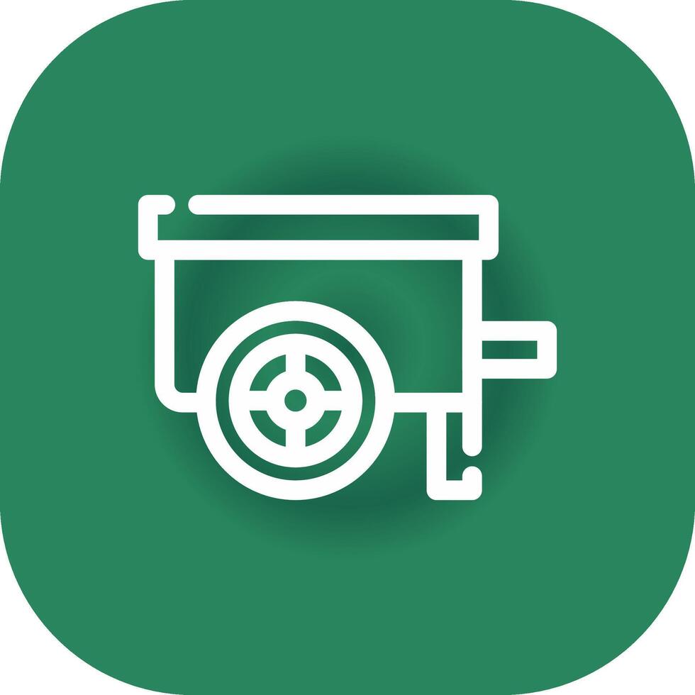 Wheelbarrow Creative Icon Design vector