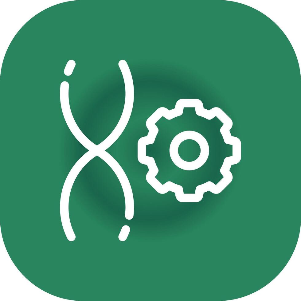 Genetic Engineering Creative Icon Design vector