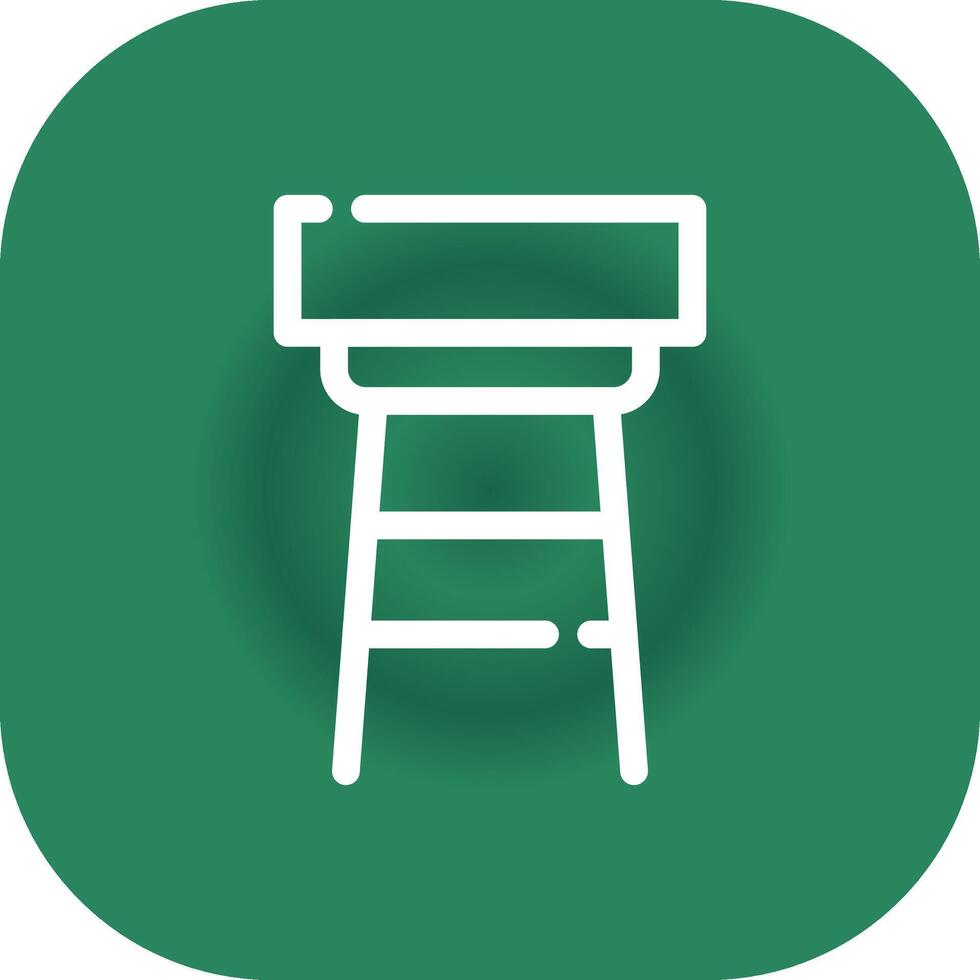 Stool Creative Icon Design vector