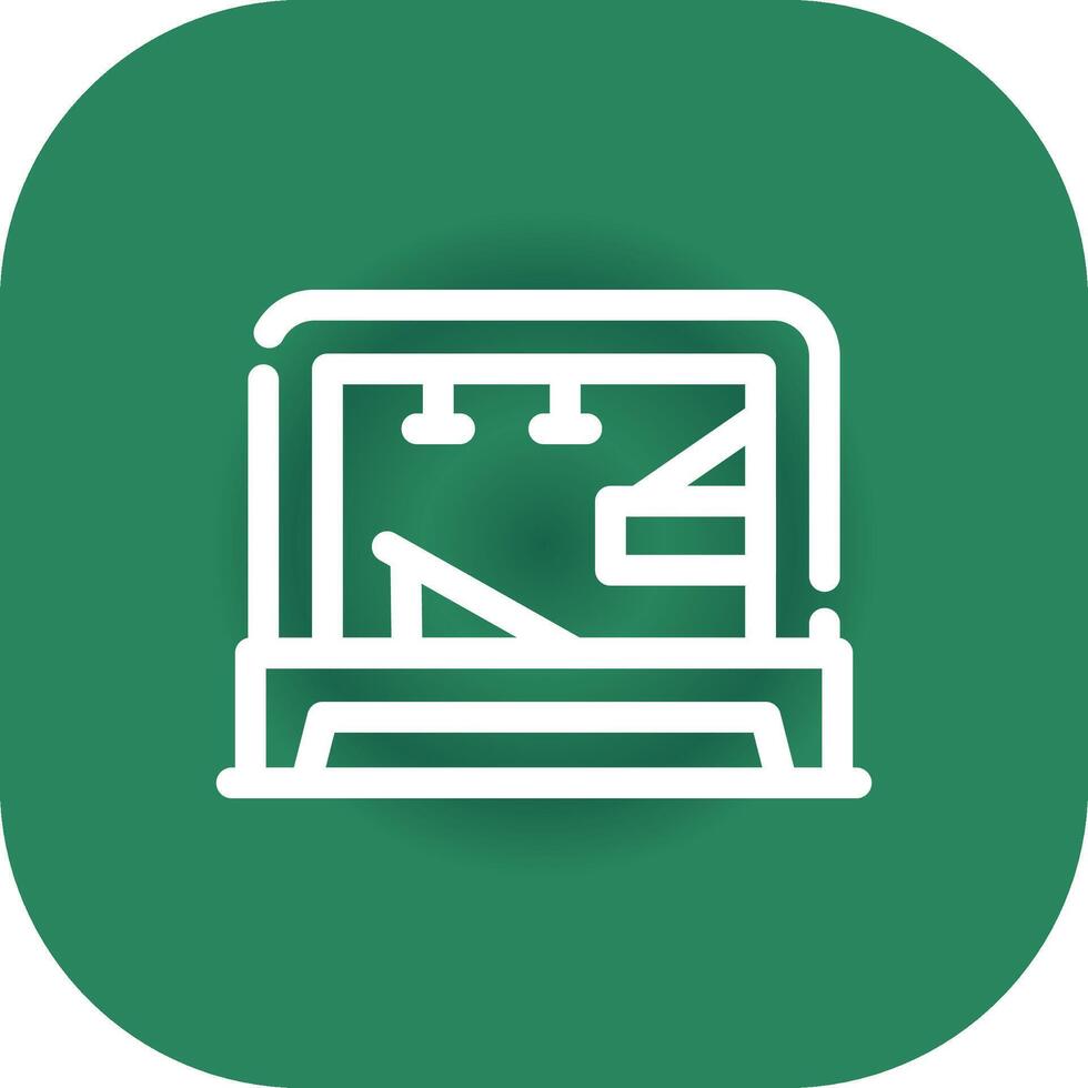 Pilates Tower Creative Icon Design vector