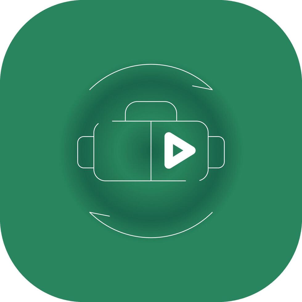Virtual Reality Creative Icon Design vector