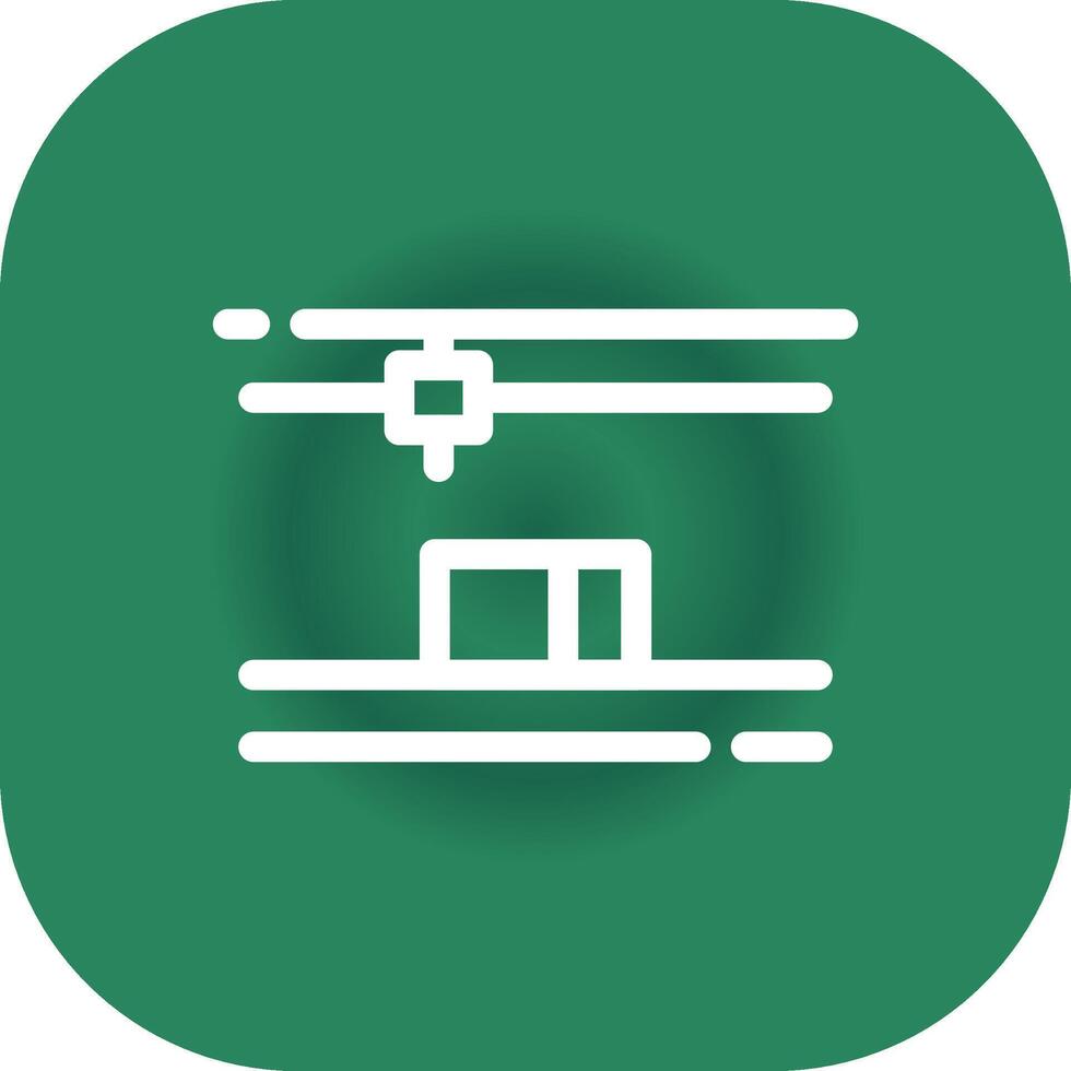 3D Printing Creative Icon Design vector