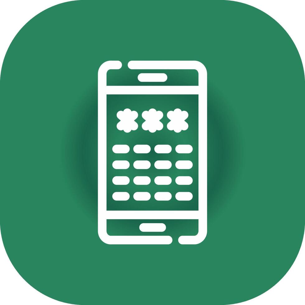 Pin Code Creative Icon Design vector