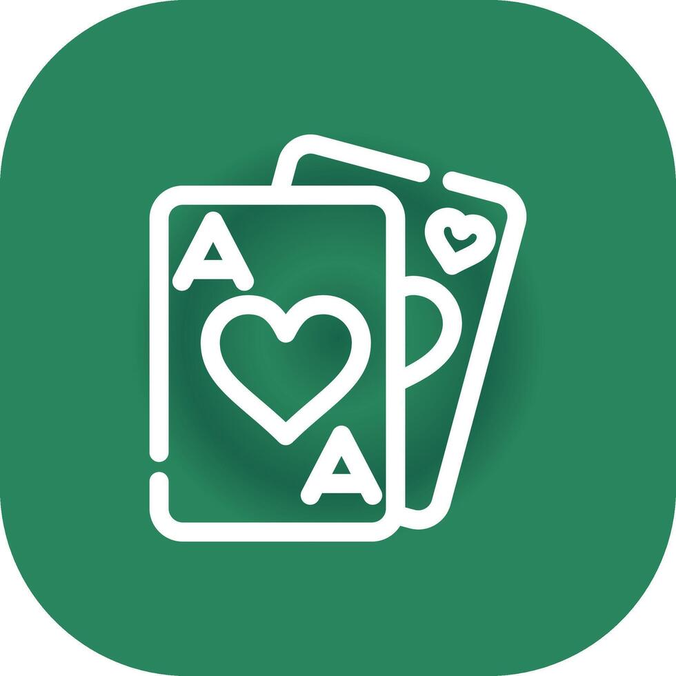 Playing Cards Creative Icon Design vector