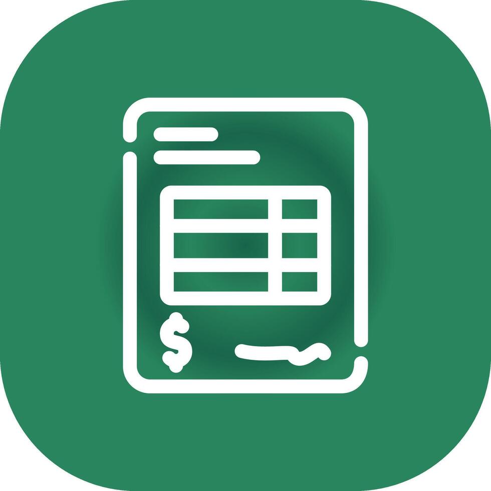 Invoice Creative Icon Design vector