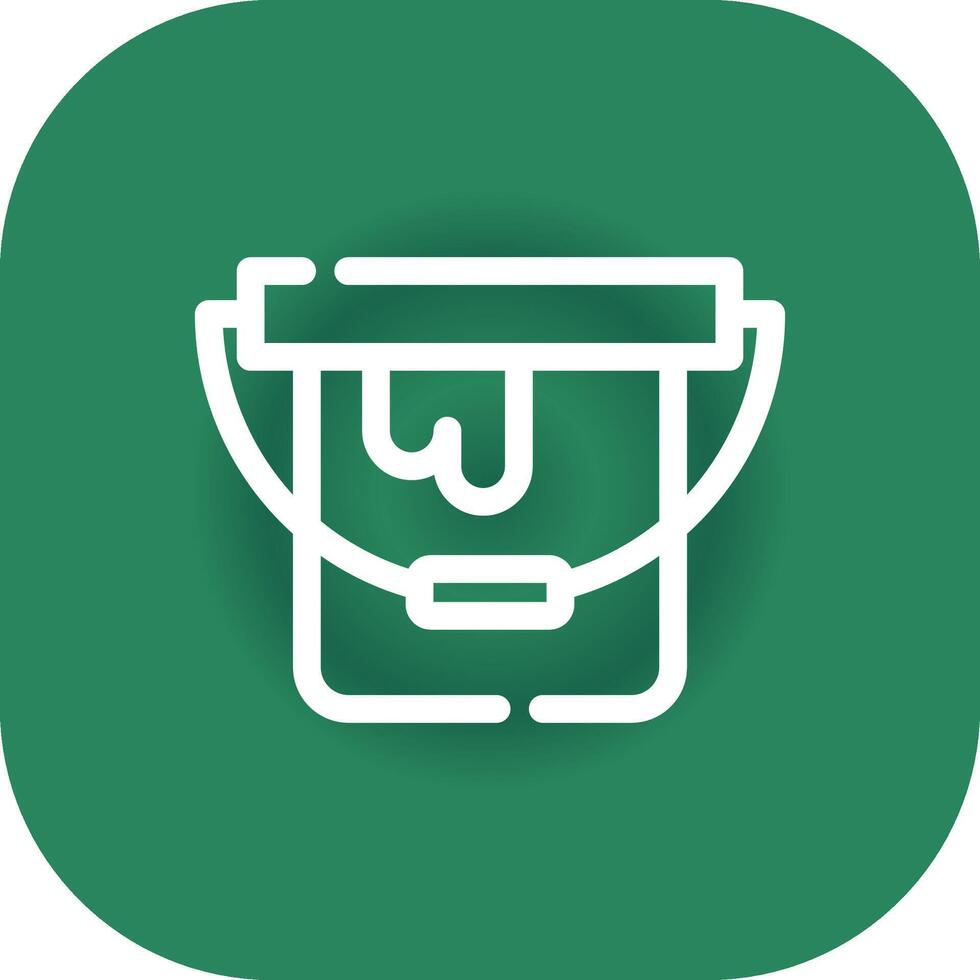 Paint Bucket Creative Icon Design vector