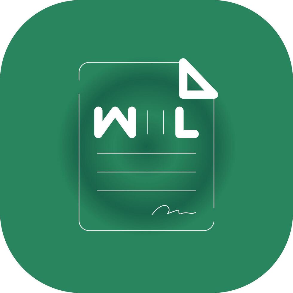 Last Will Creative Icon Design vector