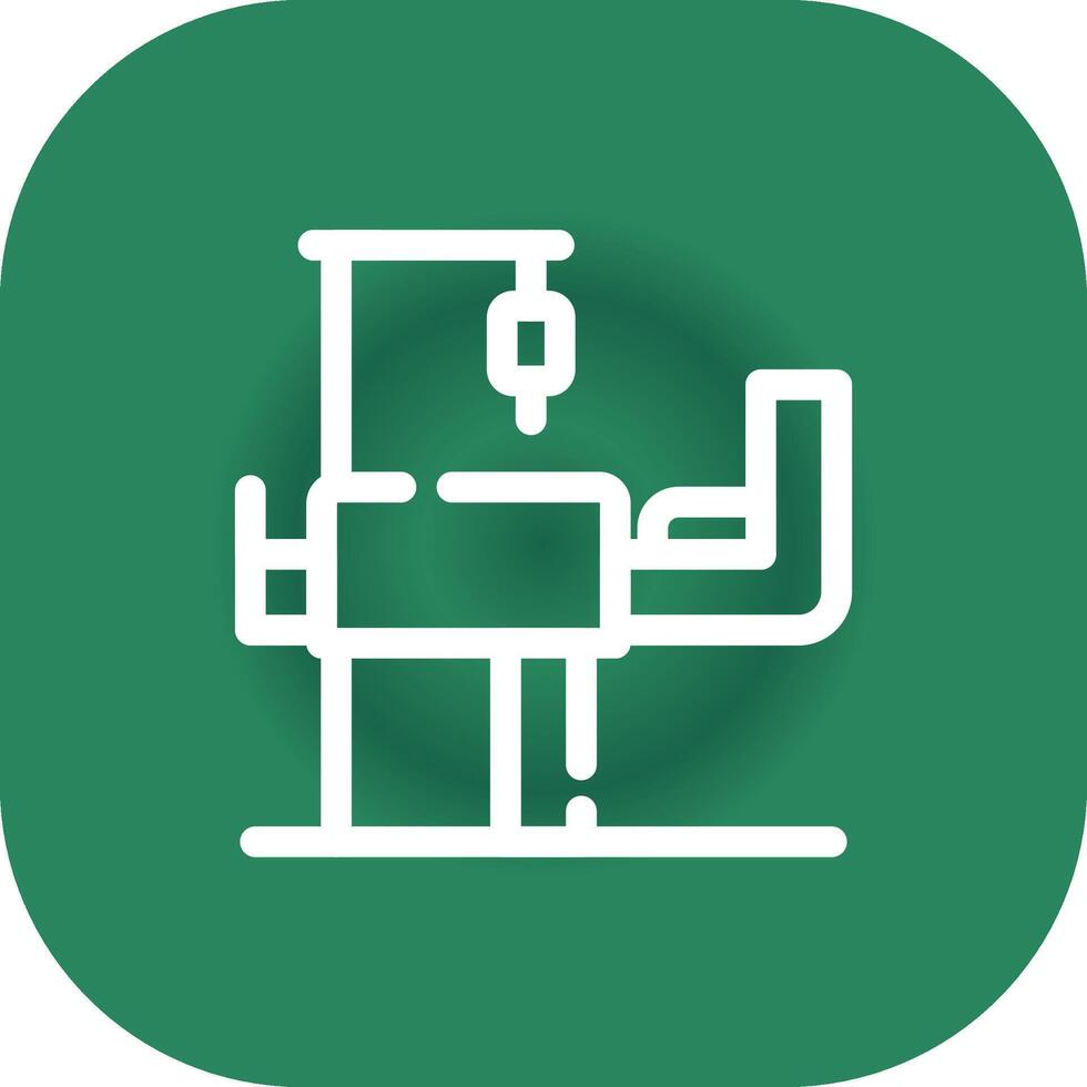 Medical Bed Creative Icon Design vector