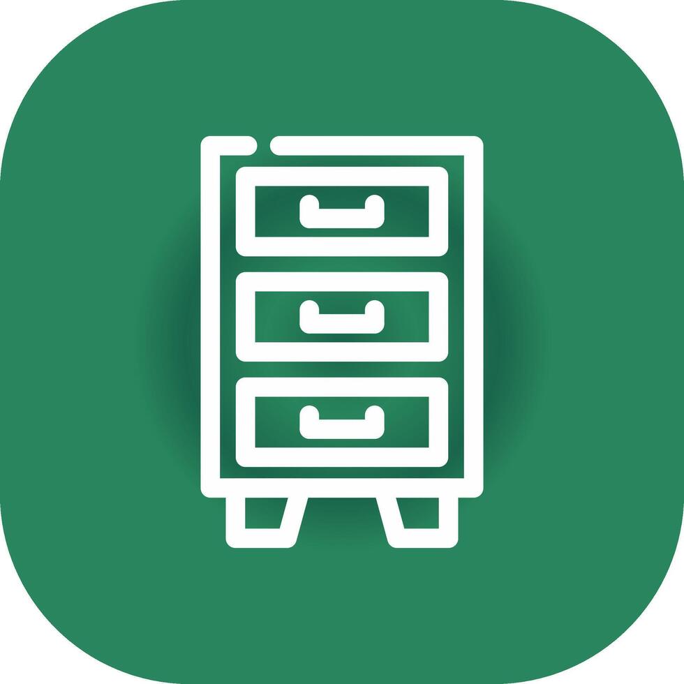 Filing Cabinet Creative Icon Design vector