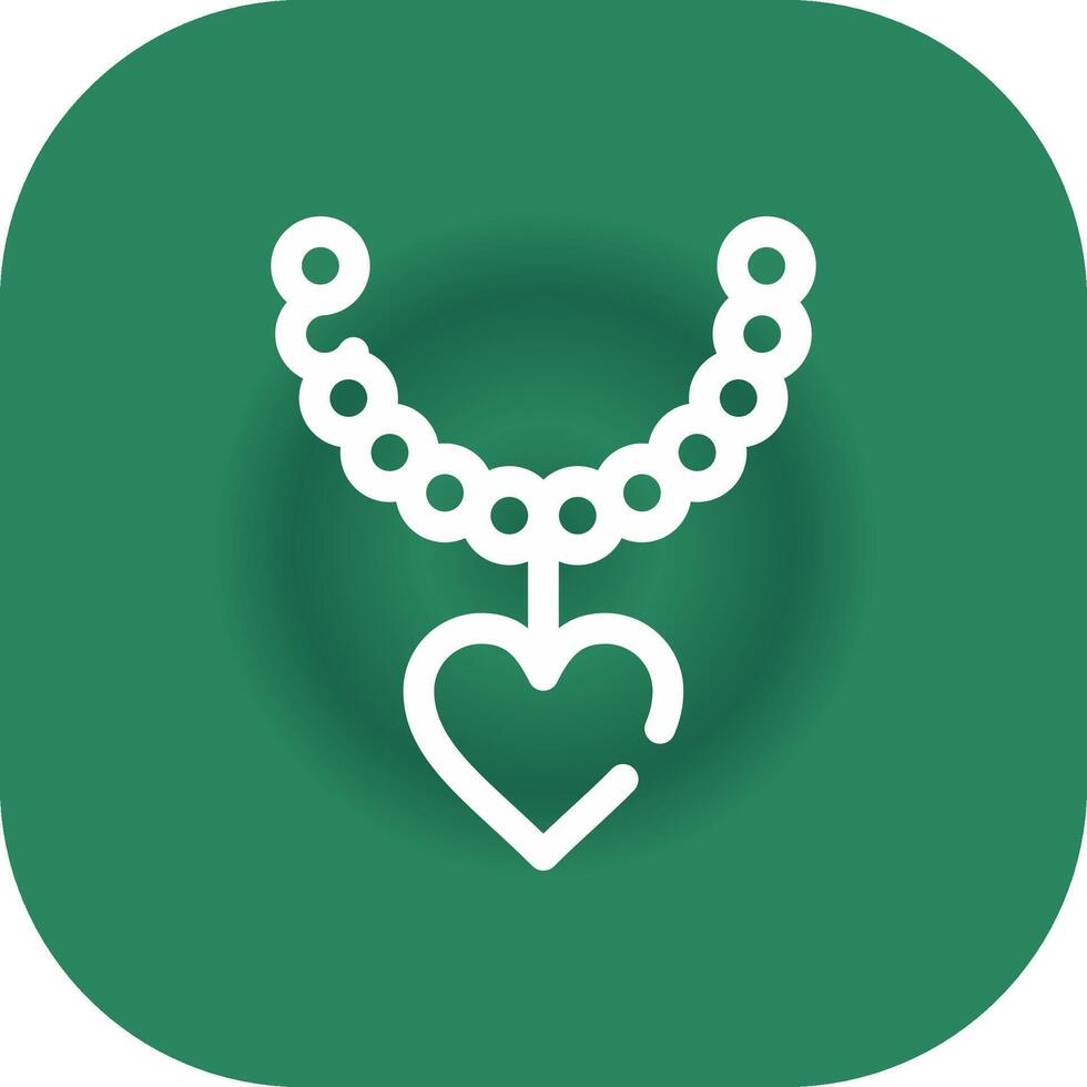 Pearl Necklace Creative Icon Design vector