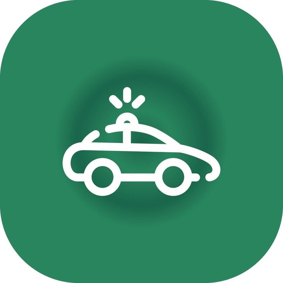Police Car Creative Icon Design vector