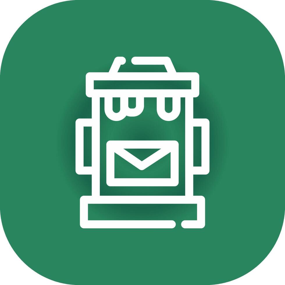 Postbox Creative Icon Design vector