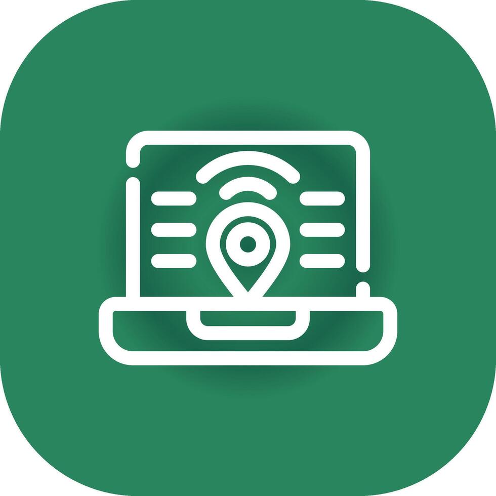 Digital Nomad Hub Creative Icon Design vector