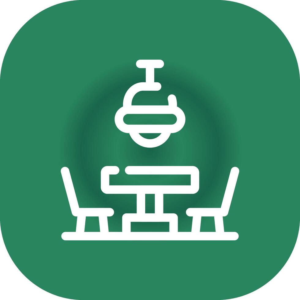 Dining Table Creative Icon Design vector