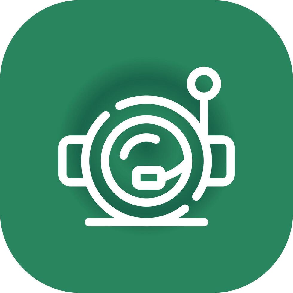 Astronaut Helmet Creative Icon Design vector