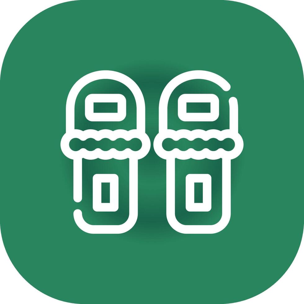 Slippers Creative Icon Design vector