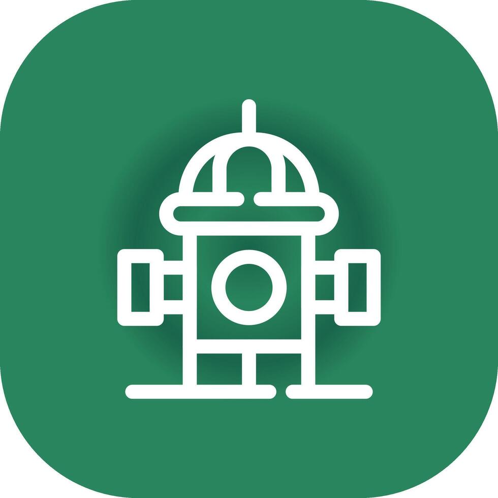 Fire Hydrant Creative Icon Design vector