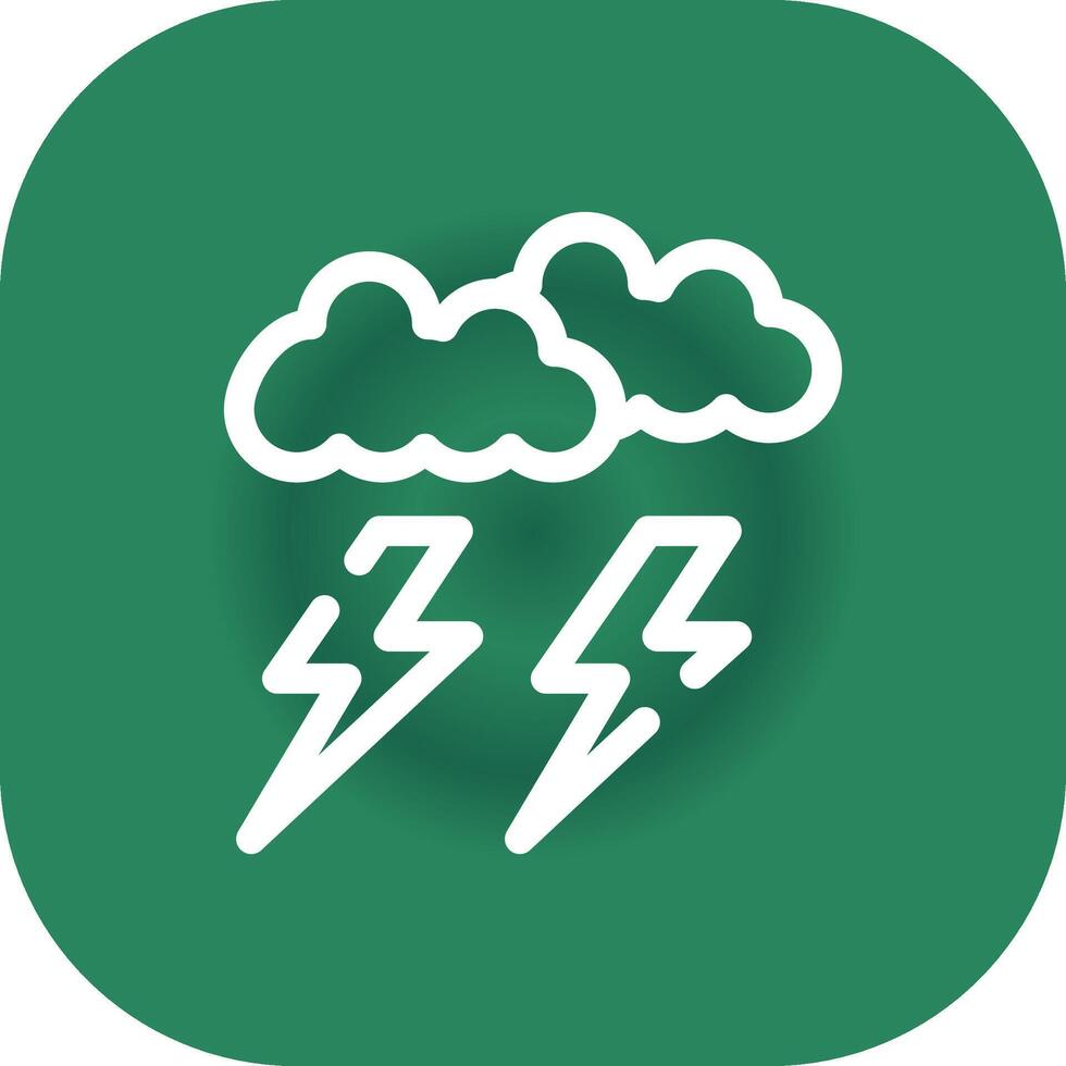 Lightning Creative Icon Design vector