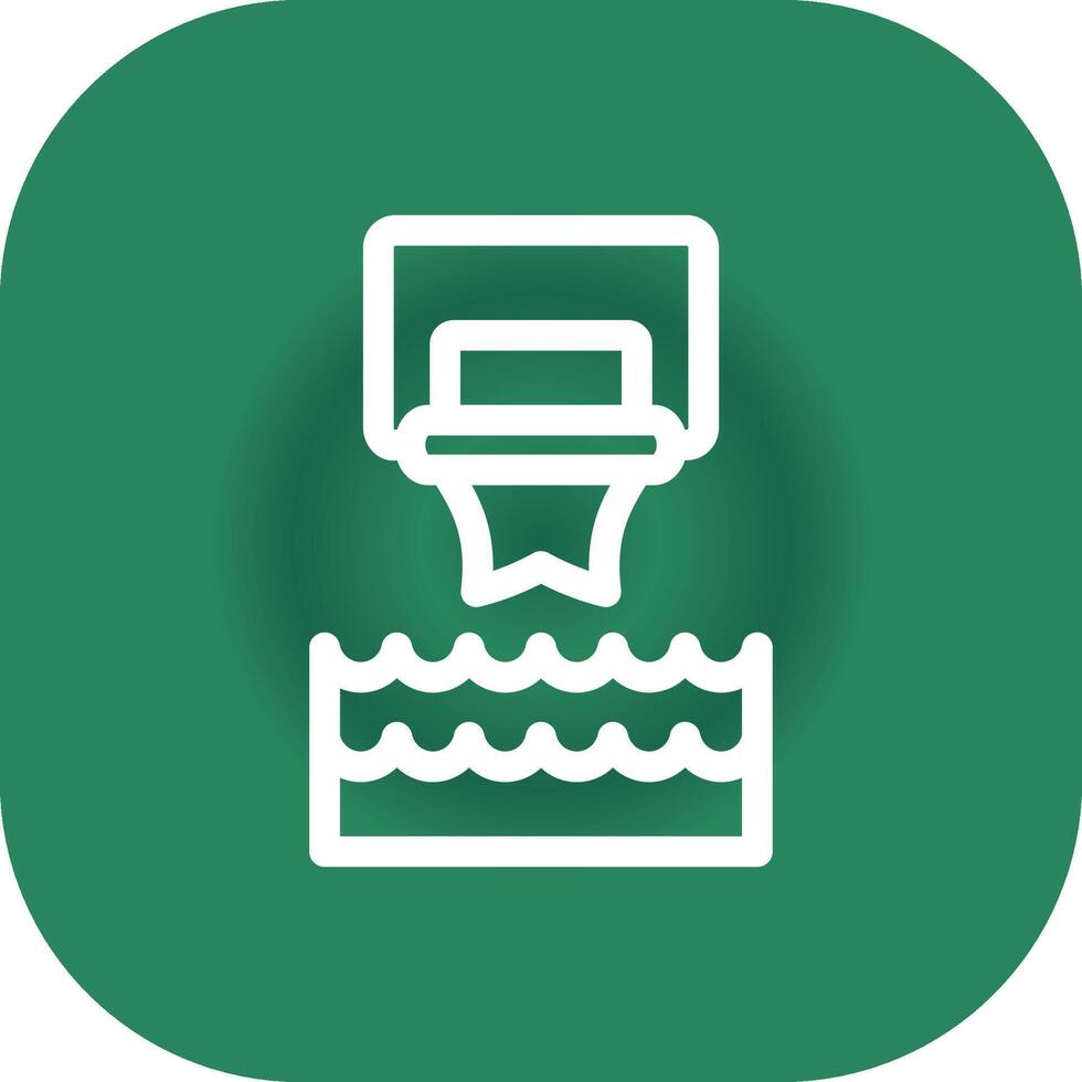 Water Basketball Creative Icon Design vector