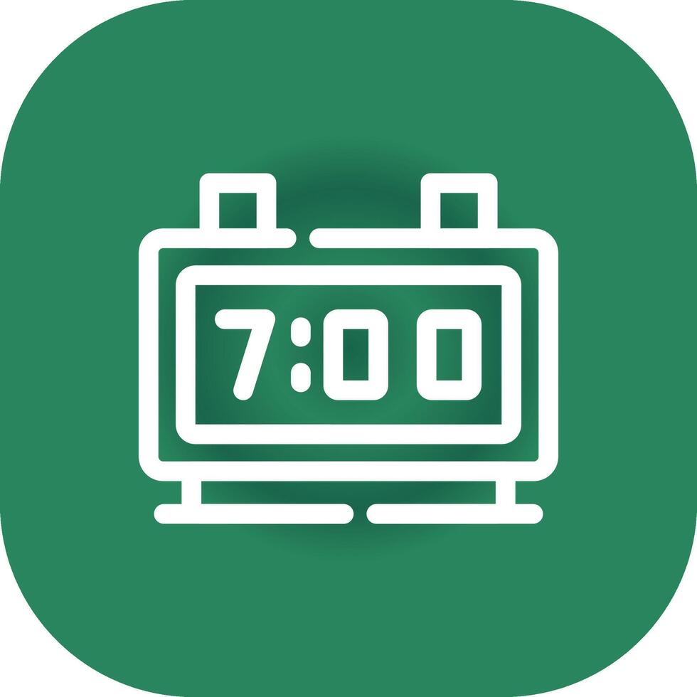Digital Clock Creative Icon Design vector