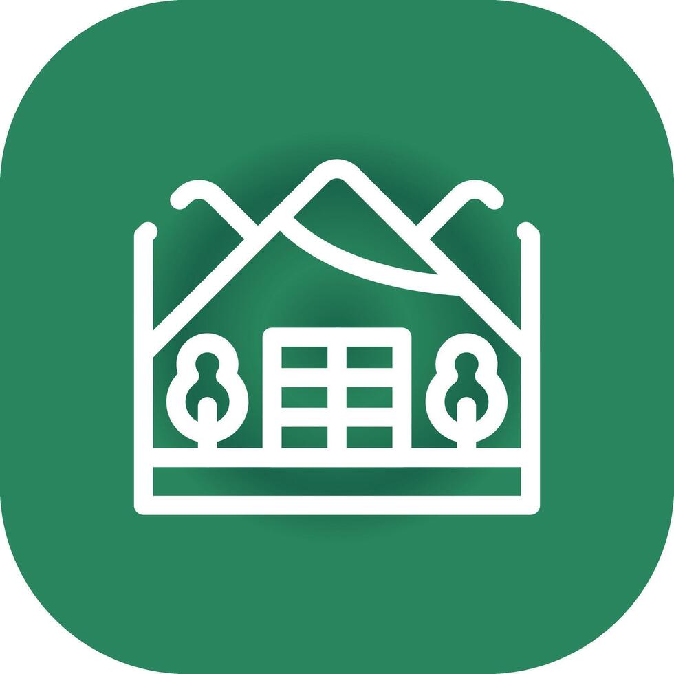 Igloo Landscape Creative Icon Design vector