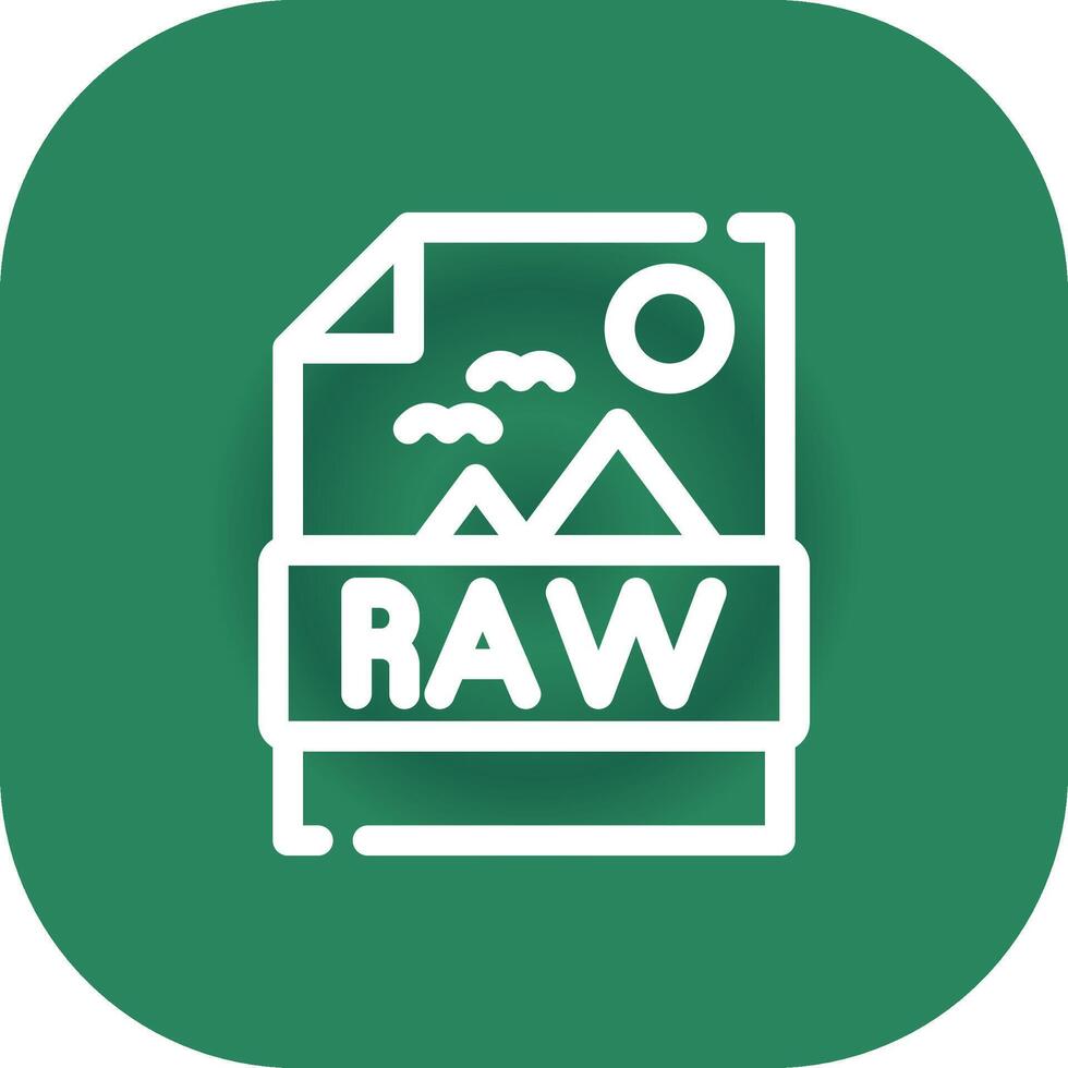 Raw Creative Icon Design vector