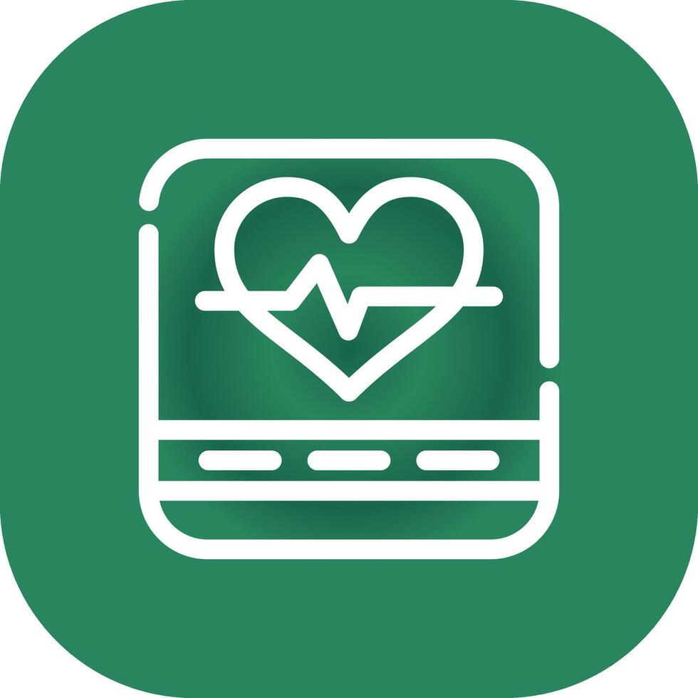 Heart Rate Creative Icon Design vector