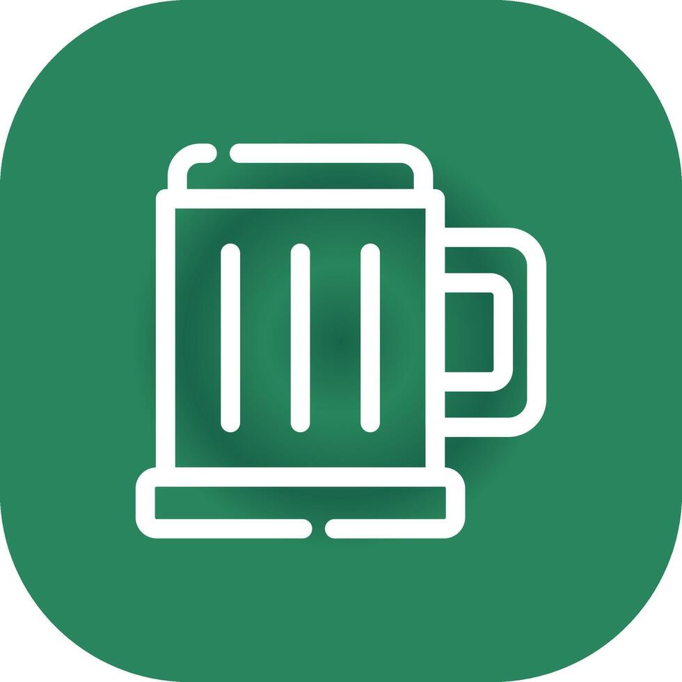 Pint Of Beer Creative Icon Design vector