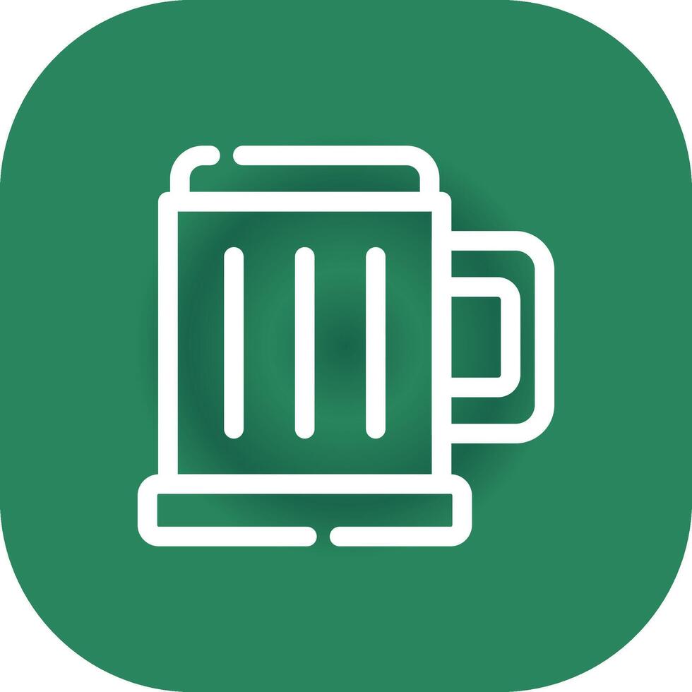 Pint Of Beer Creative Icon Design vector