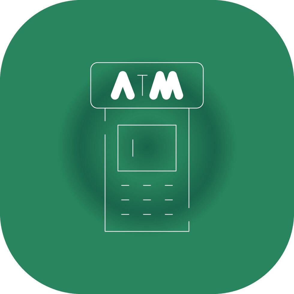 ATM Machine Creative Icon Design vector