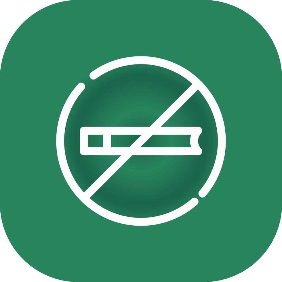 No Smoking Creative Icon Design vector