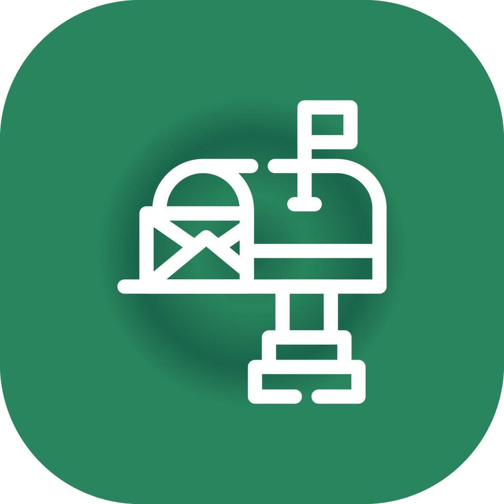Mail Box Creative Icon Design vector