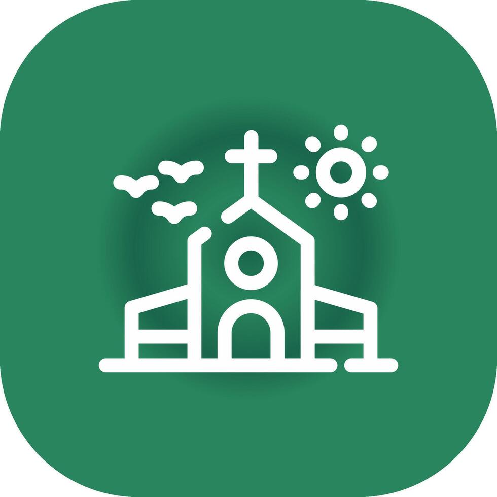 diseño de icono creativo de iglesia vector