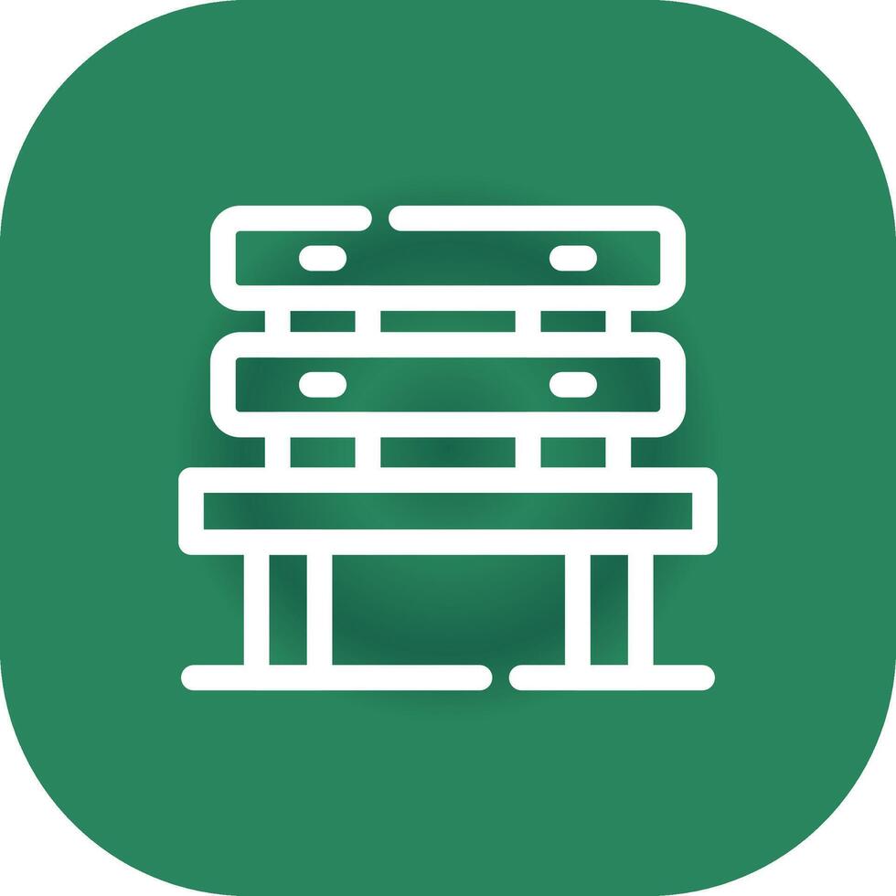 Bench Creative Icon Design vector