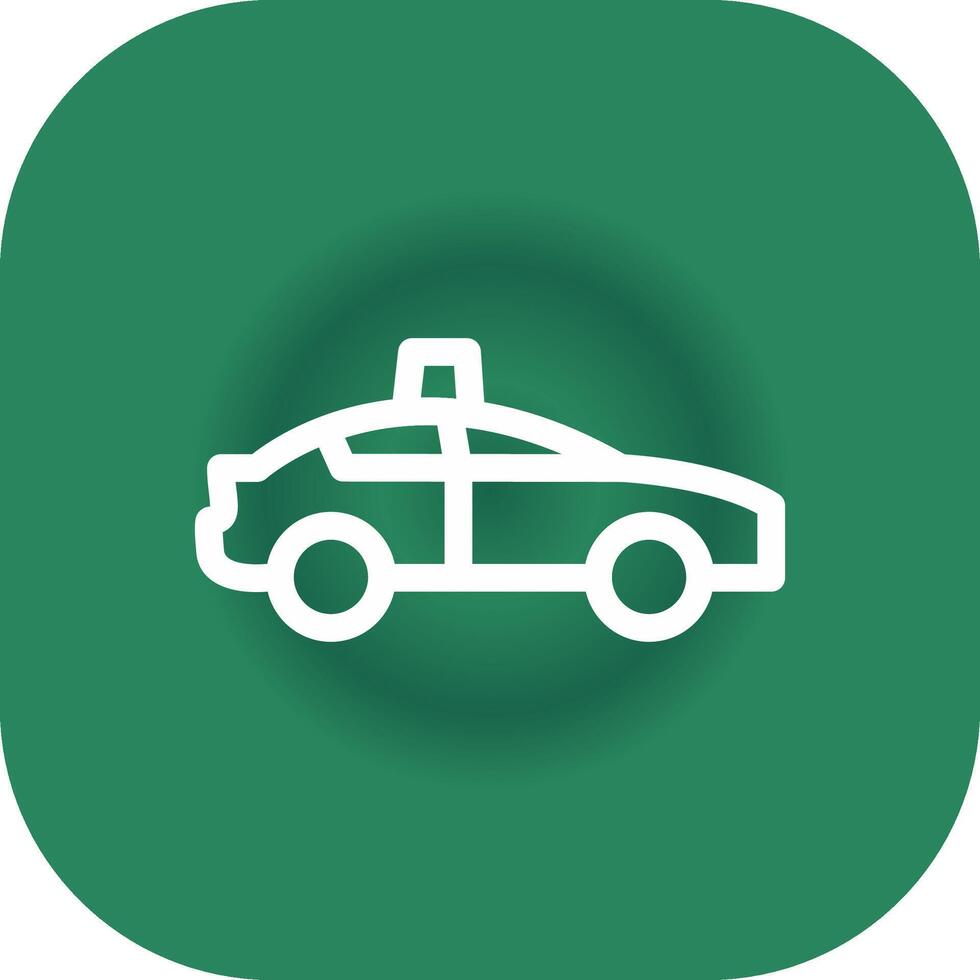 diseño de icono creativo de coche de policía vector