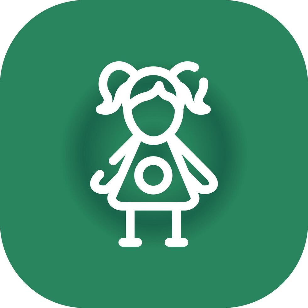 Doll Creative Icon Design vector
