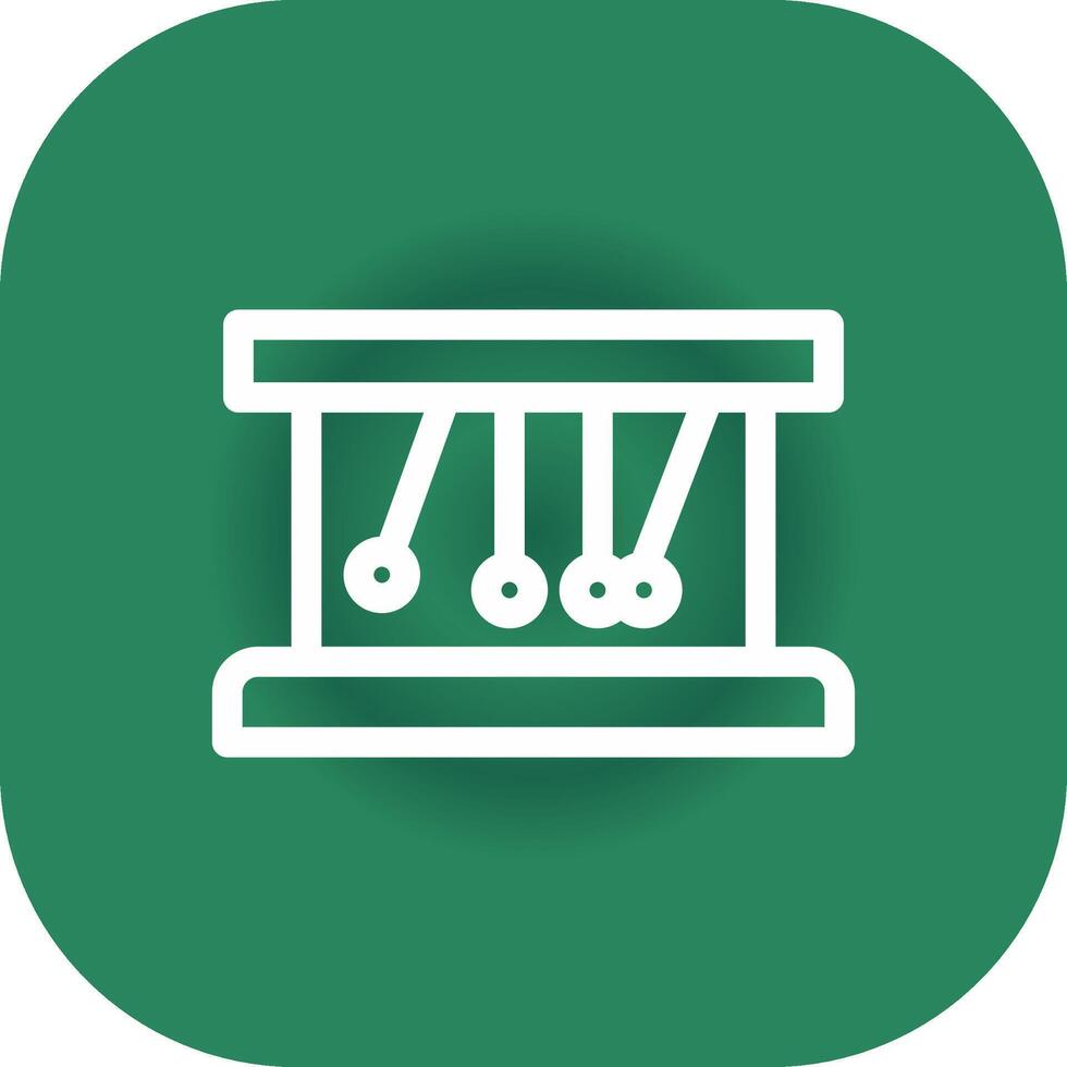 Newton Cradle Creative Icon Design vector