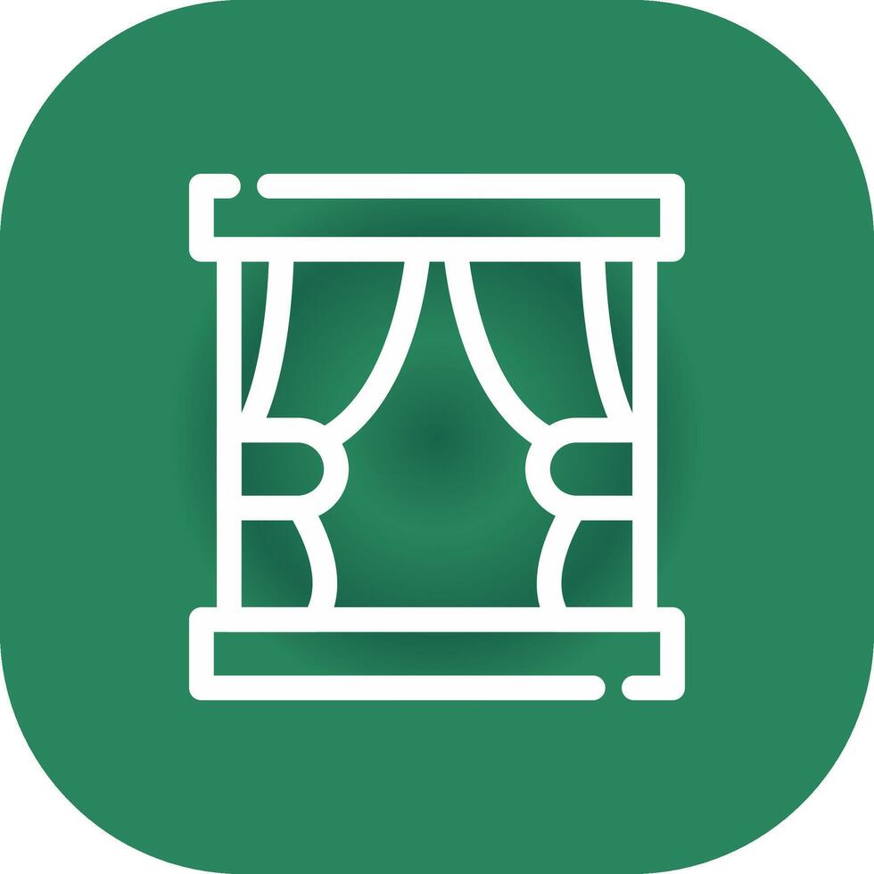 Curtain Creative Icon Design vector
