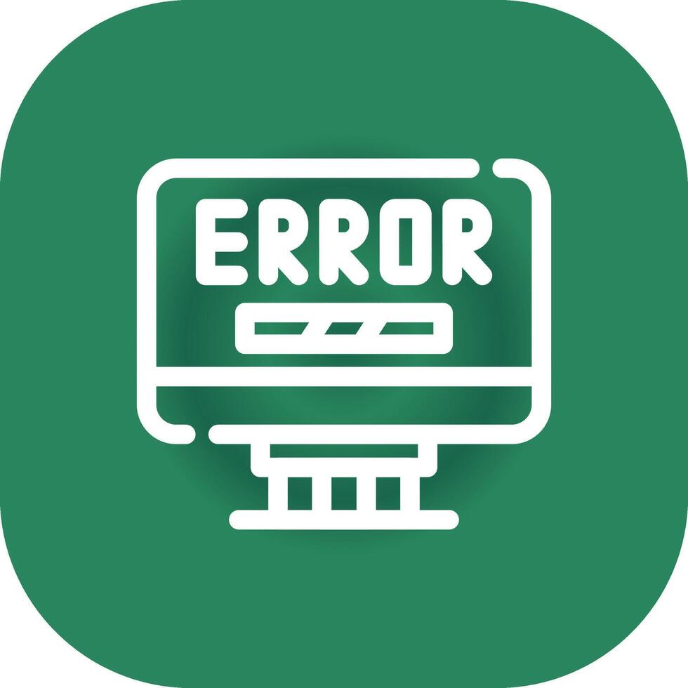 Error Creative Icon Design vector