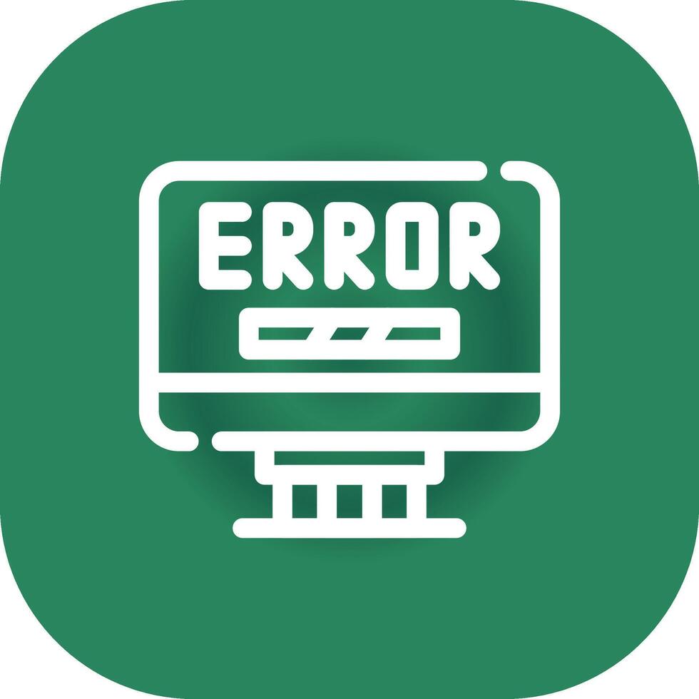 diseño de icono creativo de error vector