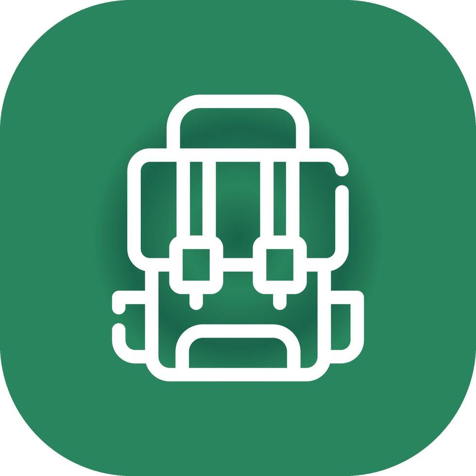 Backpack Creative Icon Design vector